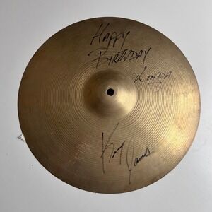 Avedis Zildjian 14 Inch Cymbal Vintage Genuine Turkish Made in USA Ken Jones Sig